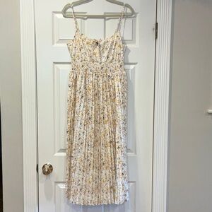 J. CREW FEMININE FLORAL MIDI DRESS SIZE 14